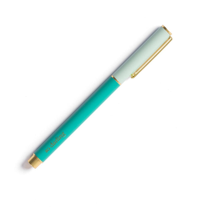 Snap Cap Pen Colorblock Teal