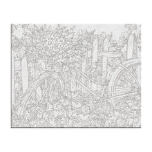 Blue Bicycle Paint By Numbers