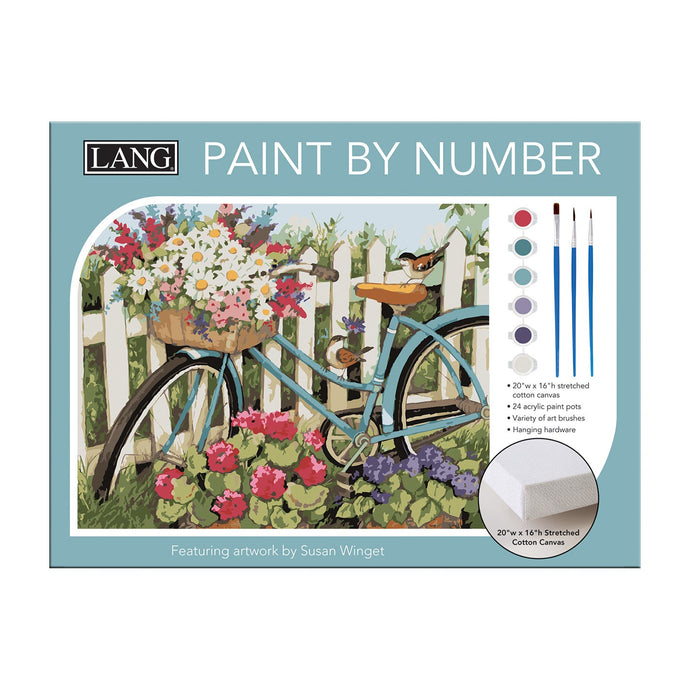 Blue Bicycle Paint By Numbers