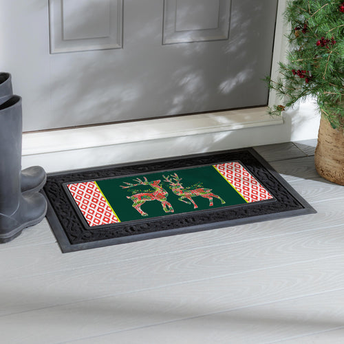 Patterned Reindeer Sassafras Switch Mat