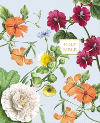 NIV Artisan Collection Bible, Comfort Print--soft leather-look, blue floral
