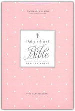 KJV Baby's First New Testament--soft leather-look, pink