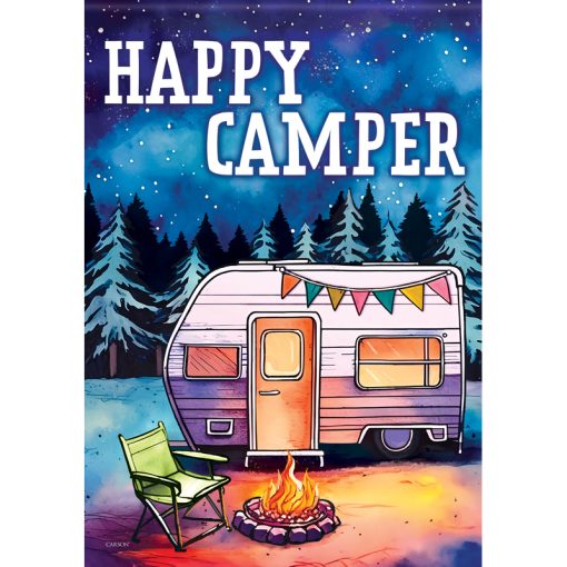 Happy Camper Dura Soft Large Flag