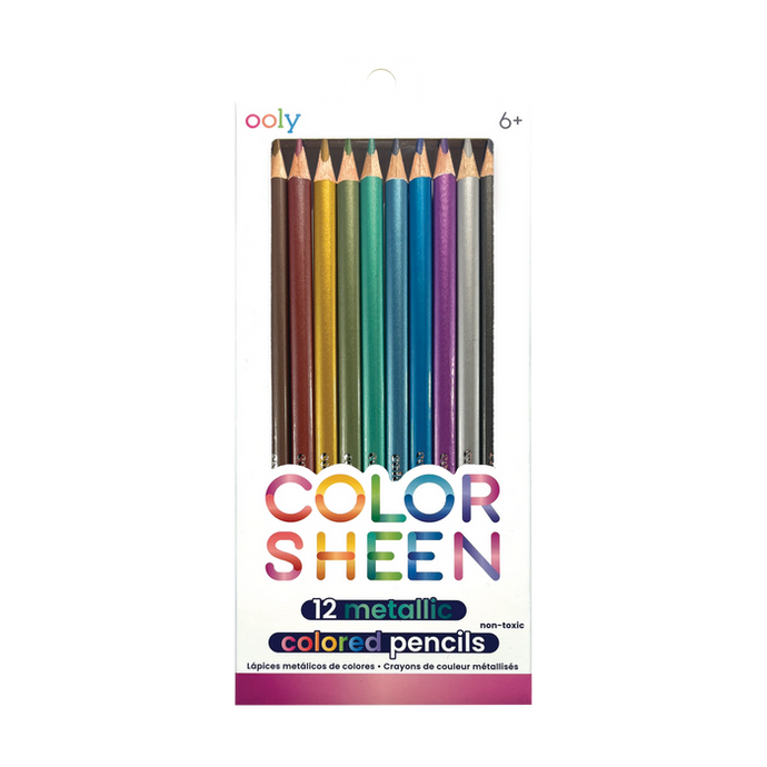 Color Sheen Metallic Colored Pencils - Set of 12
