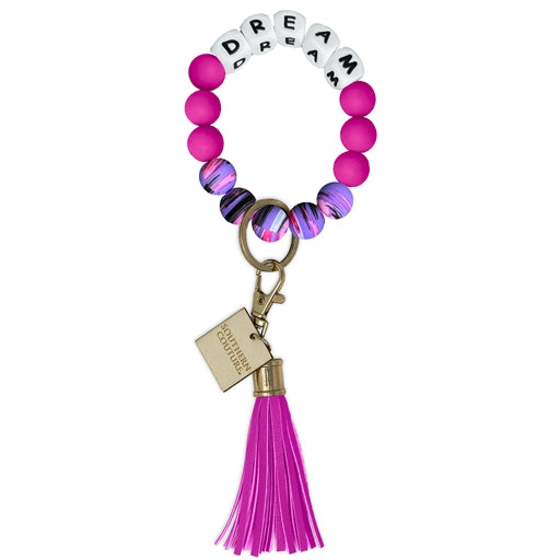 SC Silicone Beaded Bracelet Key Chain-Dream