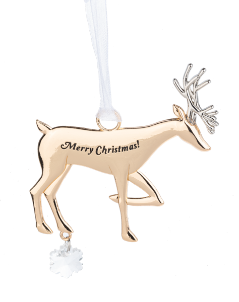 Deer Ornament - Merry Christmas