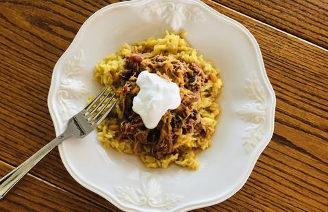 Slow Cooker Black Bean & Corn Salsa Chicken