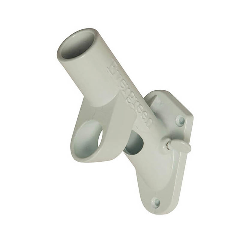 2-Position Cast Iron House Flag Bracket, White