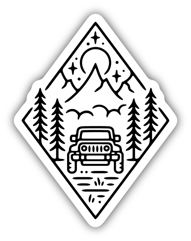 Outdoor Jeep Sticker