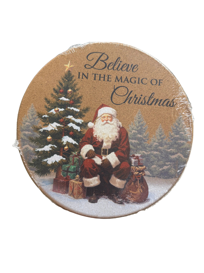 Classic Christmas Cork Trivet
