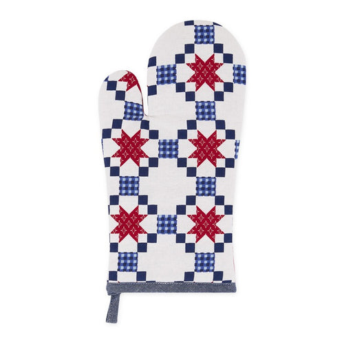 Americana Quilted Printed Oven Mitt