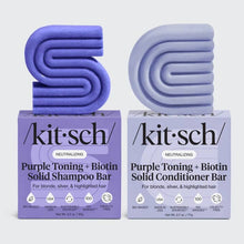 Purple Toning Shampoo & Conditioner Bar Combo For Color-Treated & Grey Hair