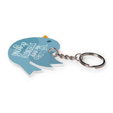 The Lord Is My Strength and My Song Acrylic Bird Shape Key Chain