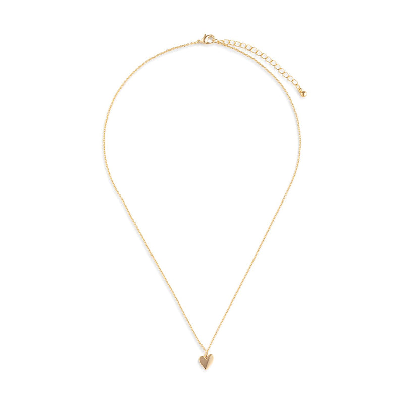 Floral Card and Gold Heart Necklace