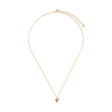 Floral Card and Gold Heart Necklace