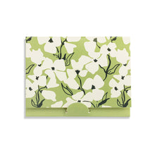 Floral Card and Gold Heart Necklace