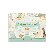 Floral Card and Gold Heart Necklace