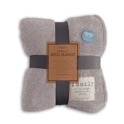 Together Time Warm Gray Family Mega Blanket - 60x120in