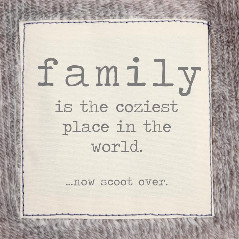 Together Time Warm Gray Family Mega Blanket - 60x120in