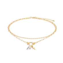 Faith Gold Necklace Jewelry Set - 18in