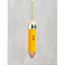 Glass Pencil Ornament
