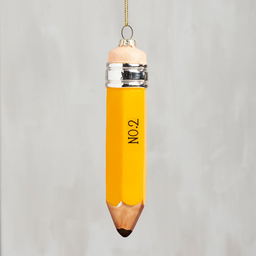 Glass Pencil Ornament