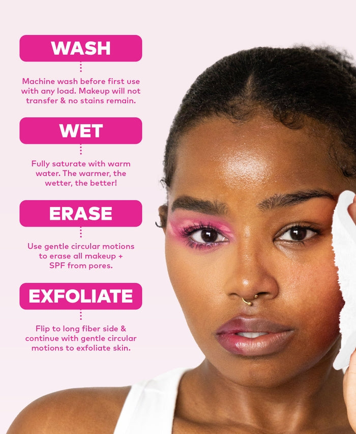 Sweet Cheeks Makeup Eraser 7-Day Set | Blush/Pink Neutrals