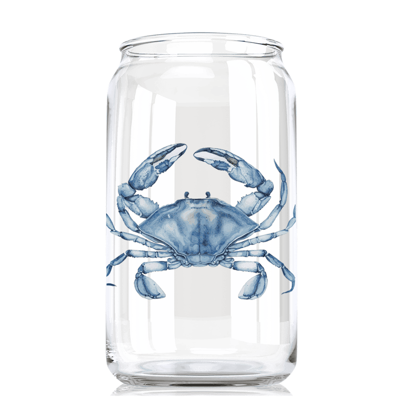 Blue Crab Can Pint Glass