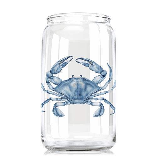 Blue Crab Can Pint Glass