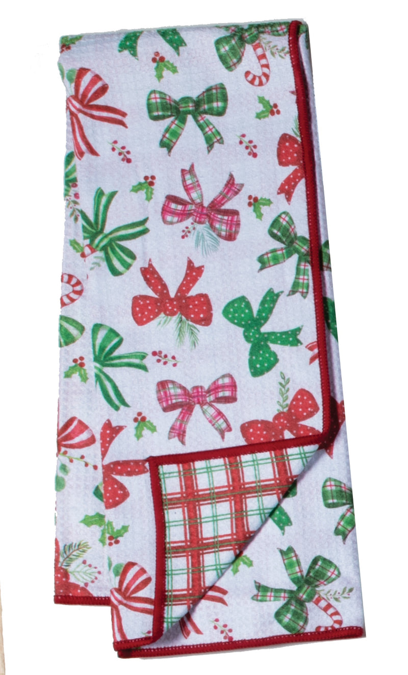 Holiday Bows Eco Kitchen Towel