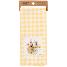 Flower Bunnies Kitchen Towel