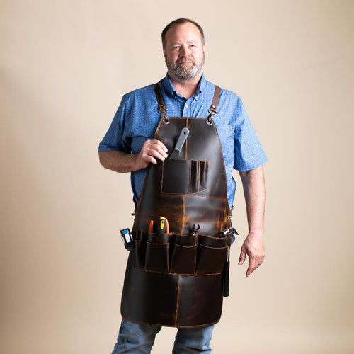 Bull Leather Work Apron