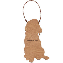 Golden Retriever Santa Ornament