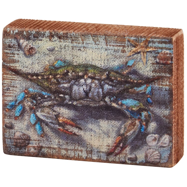 Blue Crab Block Sign