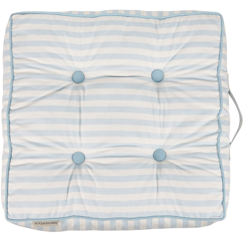 Sky Blue Stripe Floor Pillow