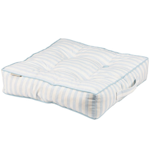 Sky Blue Stripe Floor Pillow