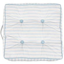 Sky Blue Stripe Floor Pillow