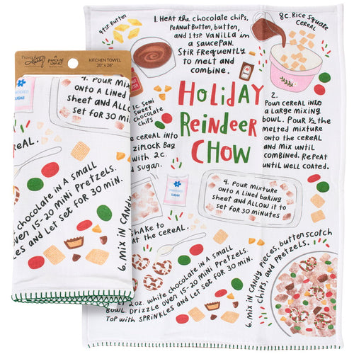 Holiday Reindeer Chow Kitchen Towel