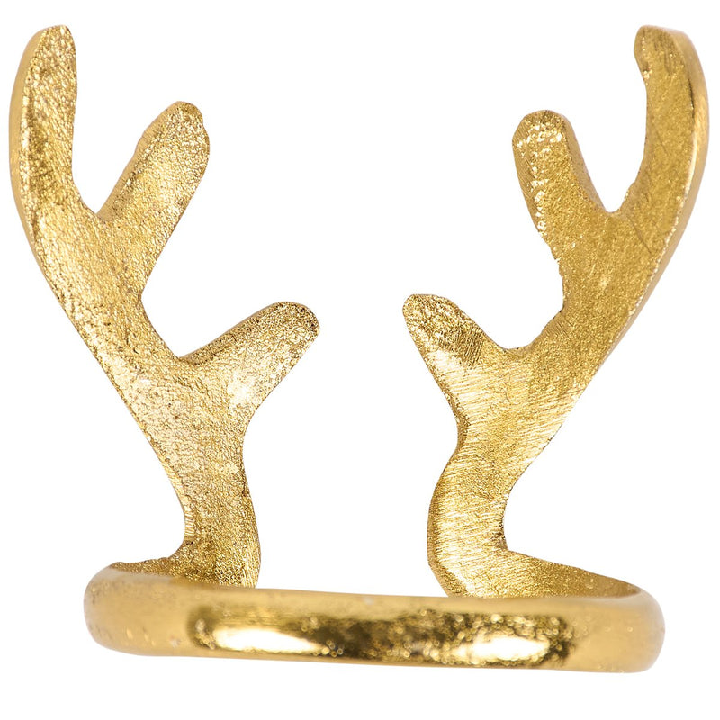 Gold Antlers Napkin Ring