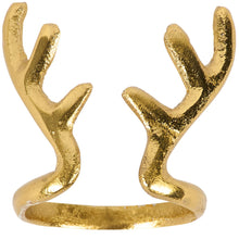 Gold Antlers Napkin Ring