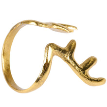 Gold Antlers Napkin Ring
