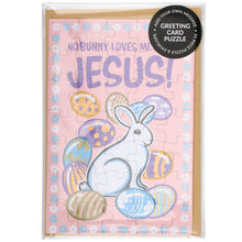 No Bunny Loves Me Like Jesus Puzzle Card