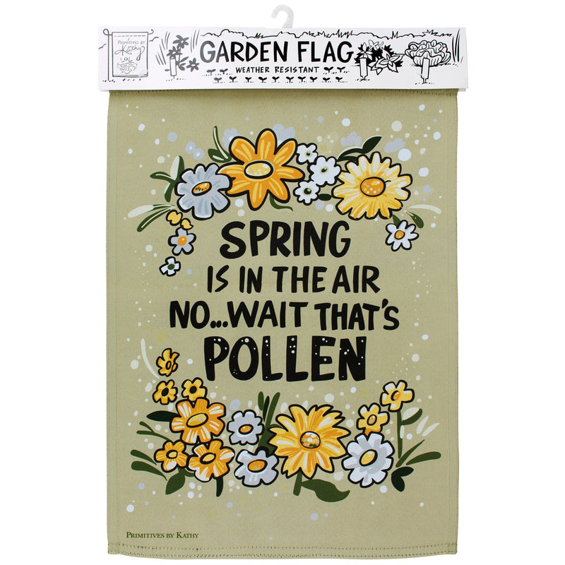 Spring No Wait Pollen Garden Flag