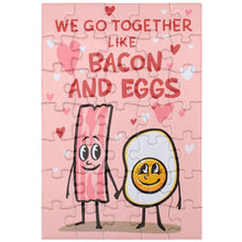Together Like Bacon And Eggs Puzzle Card