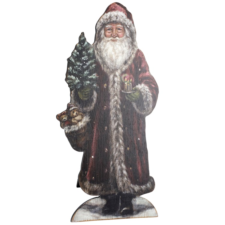 Red Coat Santa Porch Leaner
