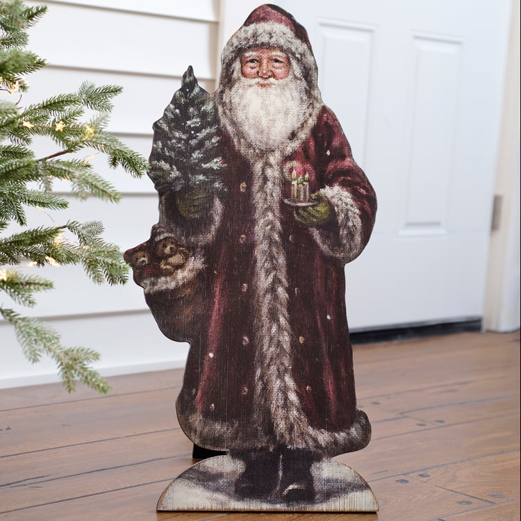 Red Coat Santa Porch Leaner