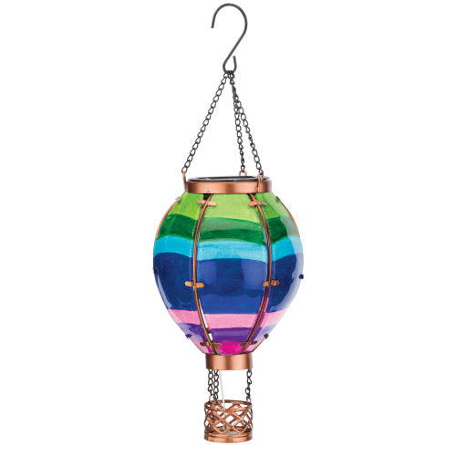 Hot Air Balloon Solar Lantern Small - Stripe