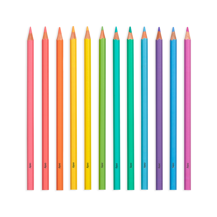 Pastel Hues Colored Pencils - Set of 12