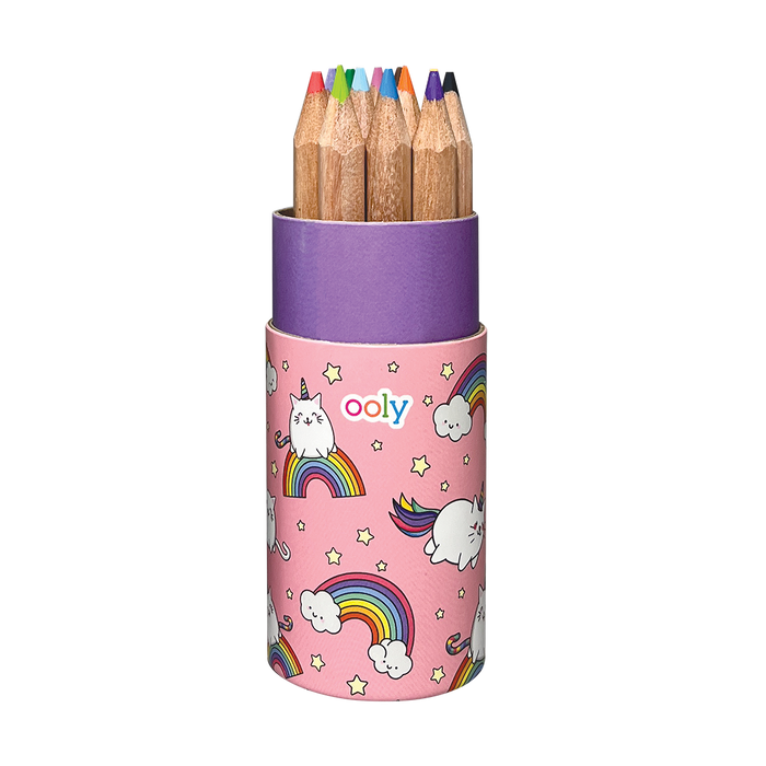 Draw 'n Doodle Mini Colored Pencils and Sharpener - Pink