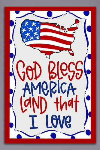 God Bless America Garden Flag